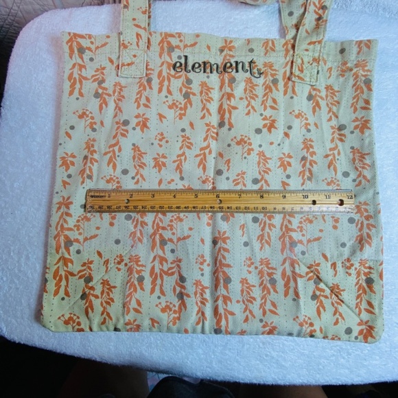 Pre-loved Orange and Cream Tote Bag - Picture 6 of 8
